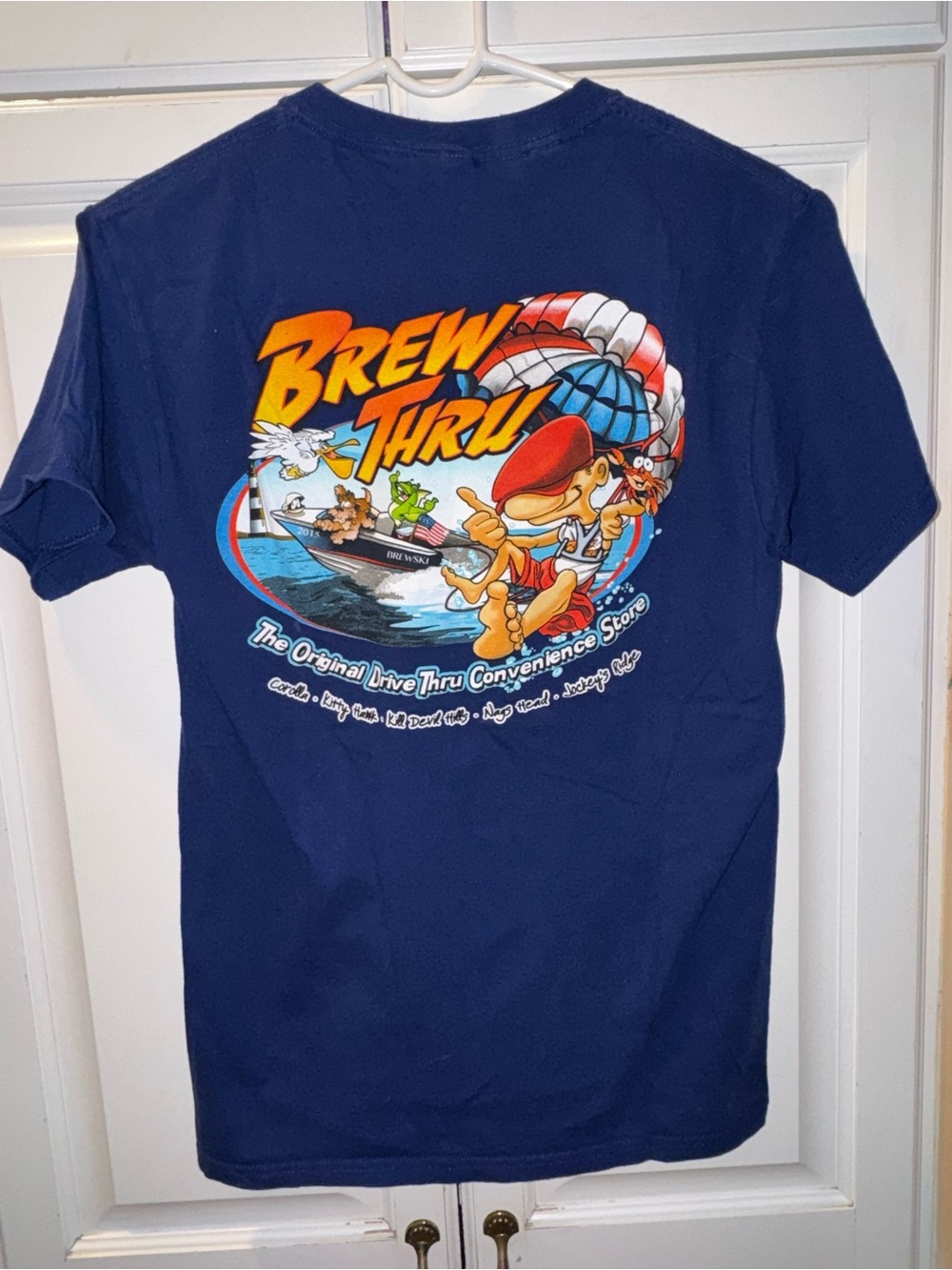 2015 Brew Thru Royal Blue Tee Shirt Size Small